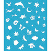 Kit créatif - Peinture nacrée avec pochoir 4 saisons