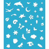Kit créatif - Peinture nacrée avec pochoir 4 saisons
