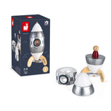 Kit magnet fusée argentée