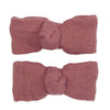 Lot 2 barrettes clic clac marsala