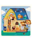 Puzzle 3 niveaux - Chez Moo